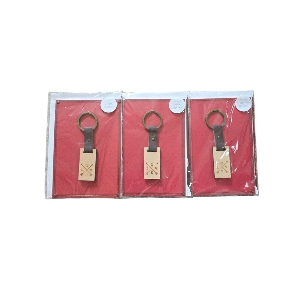Hallmark Signature Valentine Greeting Card & Env Includes Keepsake Keychain Lot